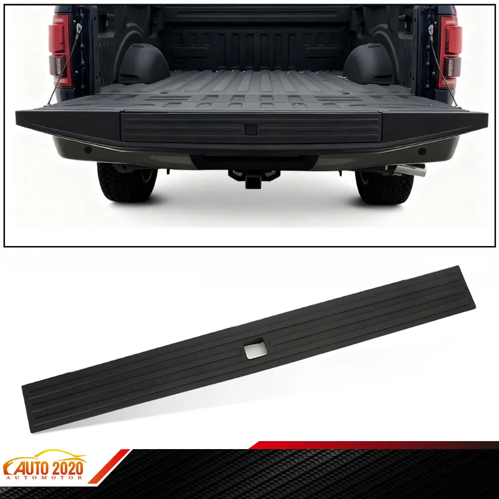 F150 Tailgate Step Cover Cap Molding Trim w/ Release Button Fit 2015-2020 Ford F-150 (Not Super Duty)