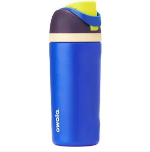Owala Kids FreeSip Insulated Stainless Steel Water Bottle with Straw for Sports, Travel, and School, BPA-Free Sports Water Bottle, 16 oz