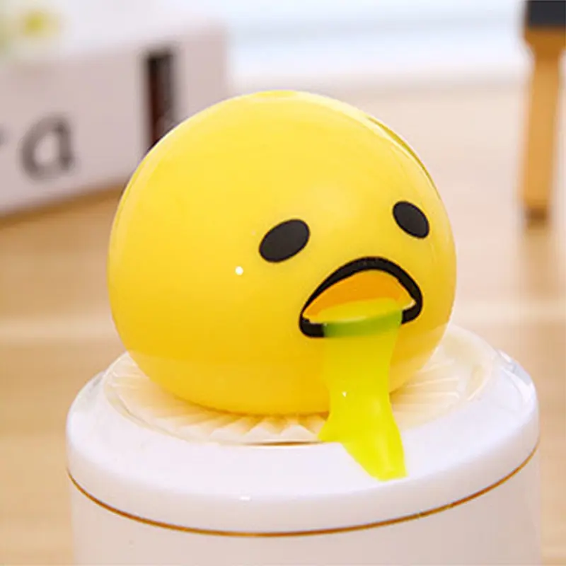 Funny Vomiting Egg Toy - Colorful Cartoon Sensory Gadget for Friends, Offices, Party Interaction & Stress Relief