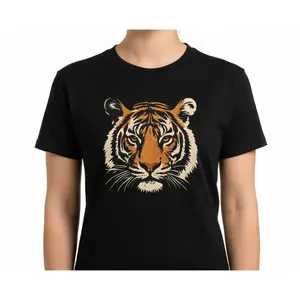 Vintage Tiger Retro 90s T-Shirt Unisex Wild Cat Animal Lover Graphic Tee Humorous Jungle Safari Novelty Short Sleeve Apparel for Men and Women Aesthetic Classic Nature Gift Fashion Top Viral Trendy Retro Streetwear Shirt