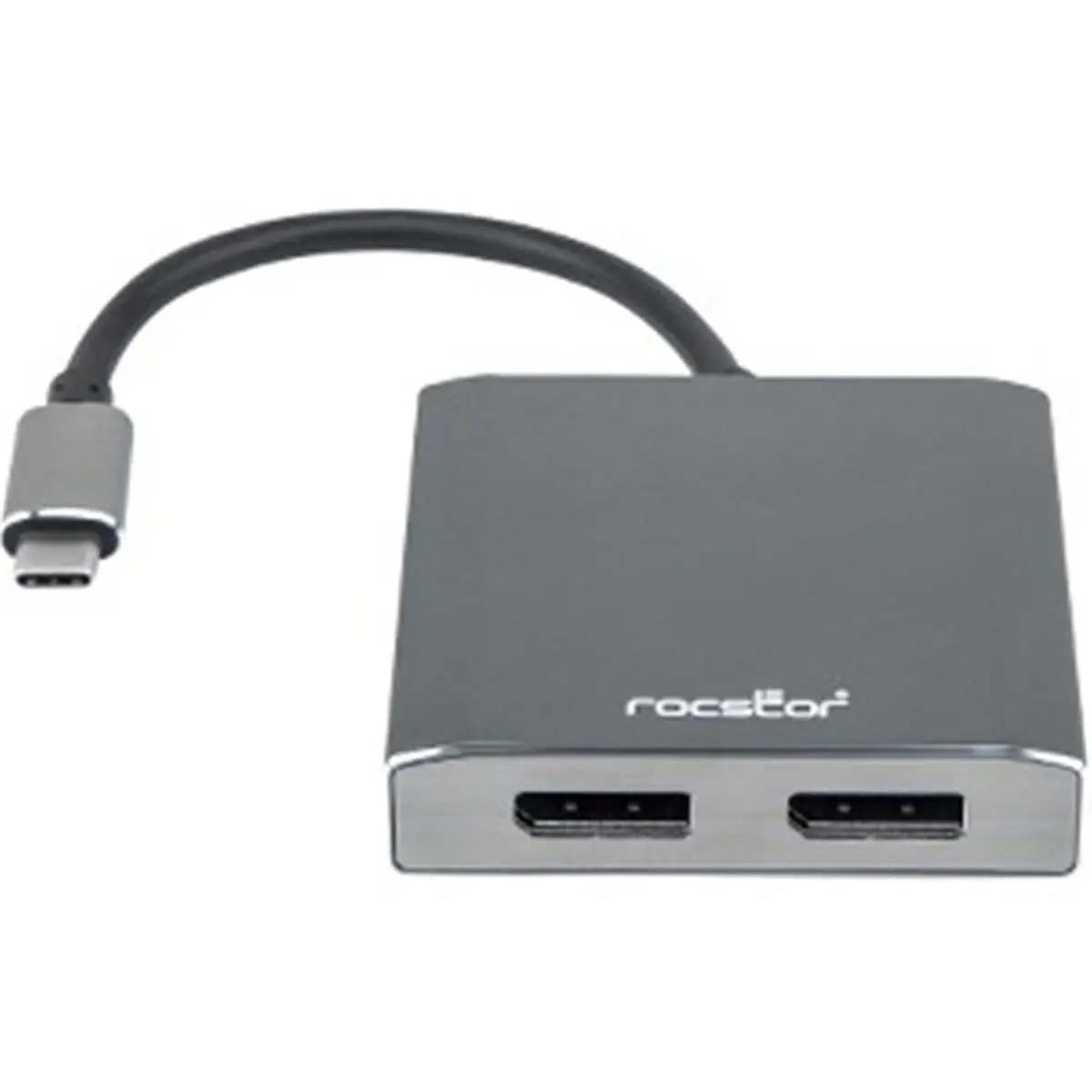 Premium USB-C to Dual DisplayPort Multi Monitor Adapter