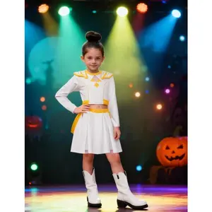 Kpop Demon Hunters Costume, Zoey K-pop Demon Hunters Outfit, Cute Christmas Demon Costumes Pop Singer Coat Top Shorts Costume Dance Stage Outfit Set