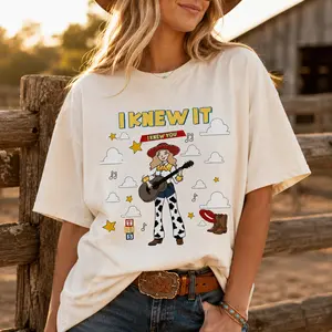 I Knew It I Knew You Comfort Colors Shirt, Vintage Story Toy Inspired T-Shirt, Cowgirl Aesthetic Graphic Tee, Western Fairytale Shirt, Country Music Fan Gift, Retro Cottagecore Apparel, Unisex Friendship Lover Shirt