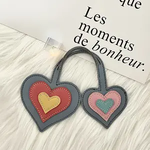 The best gift for Mother's Day,Handcrafted Double Red Heart Bag Charm, dazzling gift filled with love for mothers,Birthda