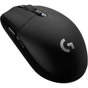 Logitech G305 LIGHTSPEED Wireless Gaming Mouse, Hero 12K Sensor, 12,000 DPI, Lightweight, 6 Programmable Buttons, 250h Battery Life, On-Board Memory, PC/Mac - Black Black Mouse
