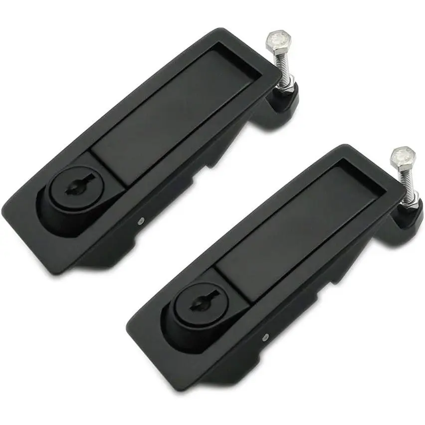 2 Pack AL-919-1L Locking Compression Latches, Flush Lever Design, 0.04"-0.94" Range Adjustable Grip, Replacement for C2-32-25 Mechanical Hardware