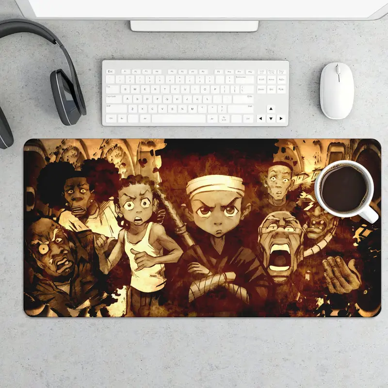 The Boondocks TV Show Inspired Non Slip Mouse Pad with Unique Character Design for Gaming and Office Use Non Slip Base Versatile for Gaming and Office Tasks