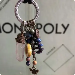 Hippie Quartz Bee | Bohemian Ring Necklace