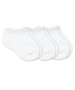 Smooth Toe Sport Low Cut Socks 3 Pair Pack White
