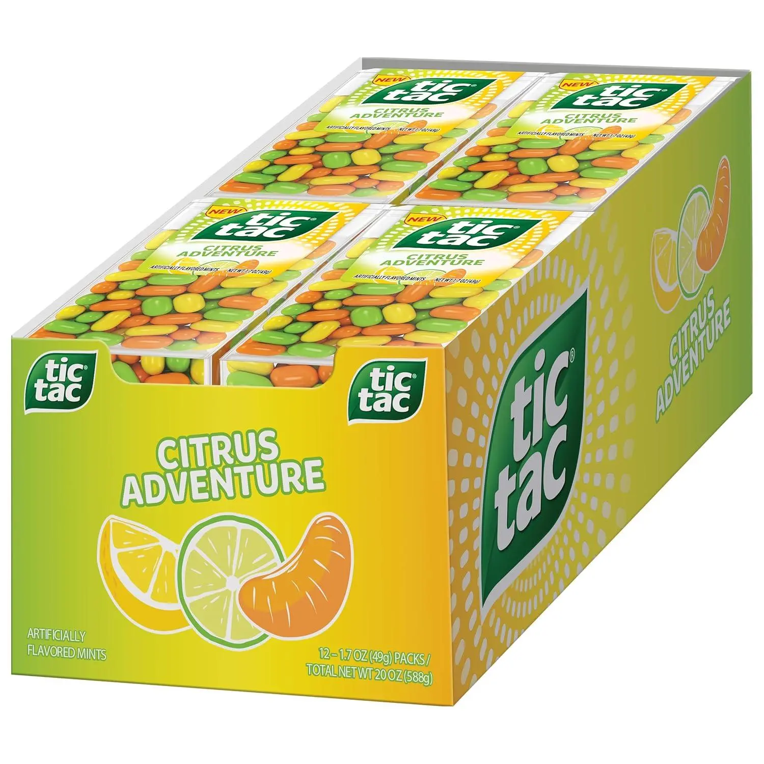 Tic Tac Citrus Adventure Breath Mints 100 ct 1.7oz 12 Pack