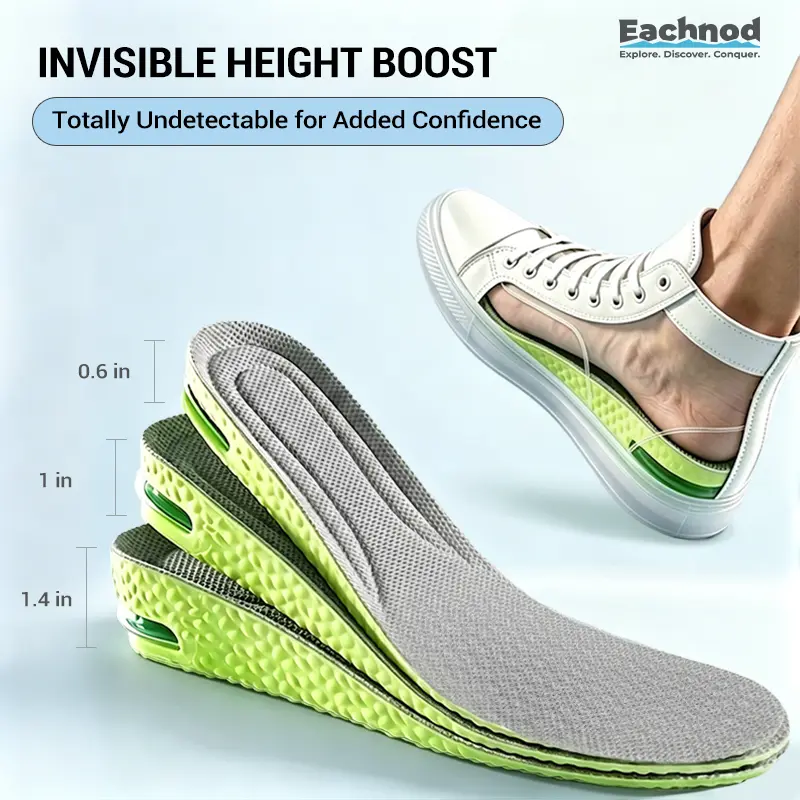 Comfortable Insoles with Air Cushion Height-Increasing Effect and Arch Support Comfortable Insoles with Air Cushion Height-Increasing Effect and Arch Support