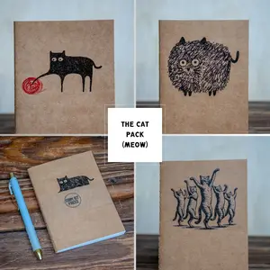 Travel Journal Set | Glum Lot Press | The Cat Pack