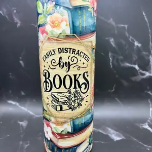 Easily Distracted by Books 20Oz Tumbler