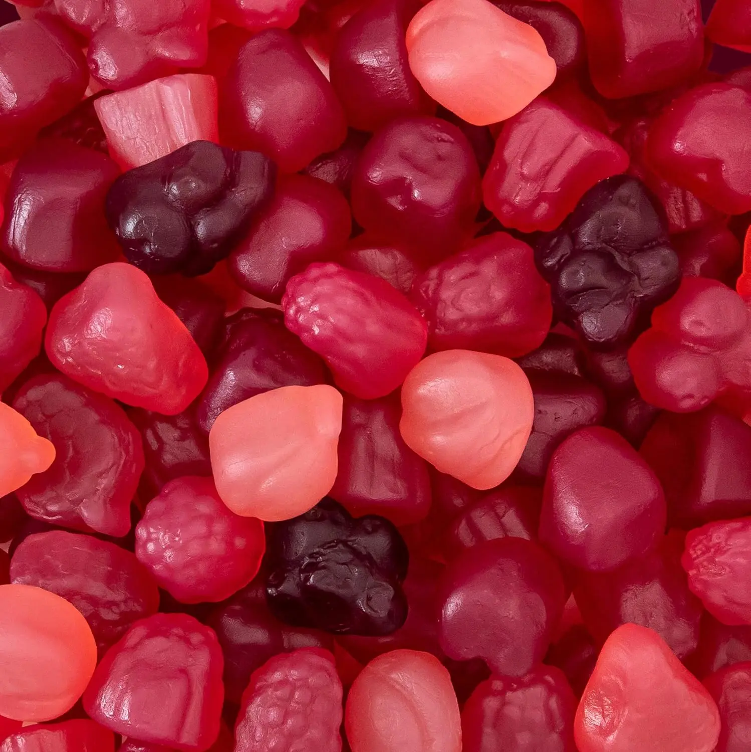ILIKE! Berry Jelly Candy Mix 1 lb Bag, Dye Free Vegan Gummies, Naturally Flavored Chewy Candy with Real Fruit Puree, Assorted Berry Flavors