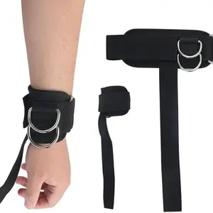 2pcs Wrist Straps for Weightlifting with D Ring Weight Lifting Straps Wrist Support Deadlift Assist Band for Gym Fitness Pull-up Bar Back Squat Training