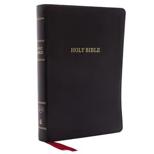KJV Holy Bible: Giant Print with 53,000 Cross References, Deluxe Black Leathersoft, King James Version Imitation Leather, Large Print