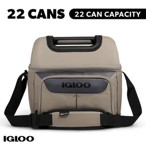 Igloo 22 Can Capacity Trek Gripper Soft Sided Cooler, Sandstone Tan Igloo 22 Can Capacity Trek Gripper Soft Sided Cooler, Sandstone Tan