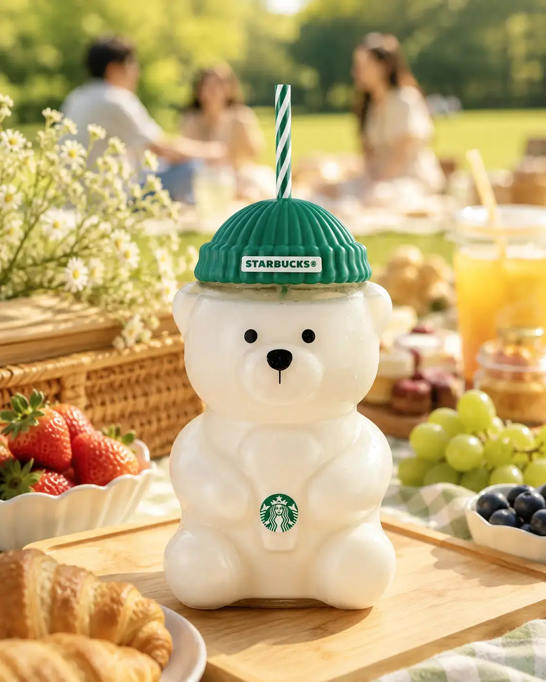 2026 Limited Edition Barista Bear Glass Tumbler 590ml — The Perfect Gift