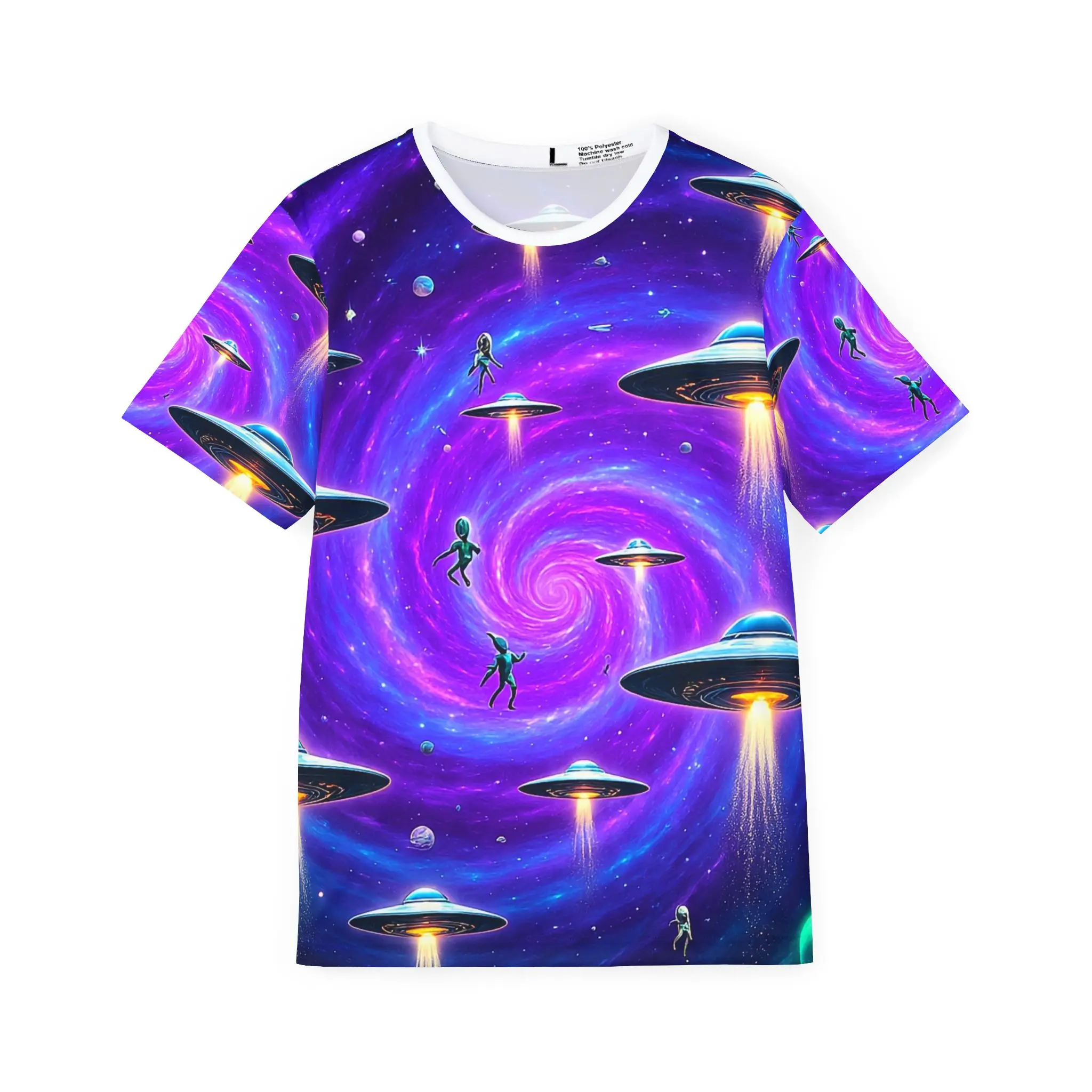 Galactic Sports Jersey, Cosmic Tee, Alien Print Shirt, Men's Sci-Fi Apparel, Futuristic Sportswear, Unique Gift for Space Lovers