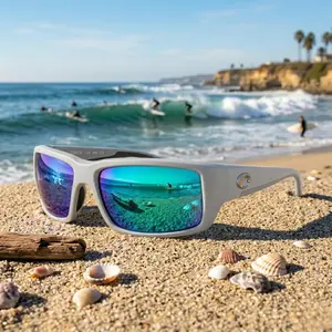 2026 Trendy Costa Del Mar Fantail Sunglasses for Men, Polarized 580G Lens, Fishing & Boating