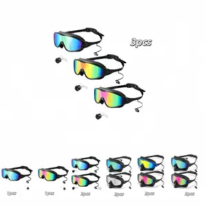Swimming Goggles Anti-Fog UV Protection, Unisex Youth Non-Leak Swim Glasses, Silicone Frame, Sports Equipment Set