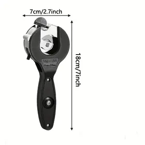 Metal Ratchet PVC/PPR Pipe Cutter with Replaceable Blades, Ratcheting Handle, Bearing Design – Large Size, Tight-Space Cutting, Essential Plumber Tool for Renovations (Fits PVC) fathersdaygift