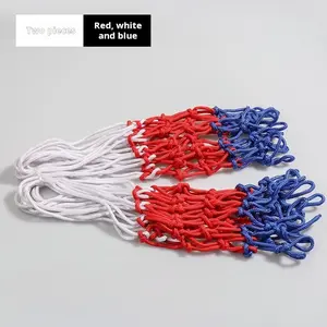 Two-Pack Thickened Basketball Hoop Net, Durable Outdoor Sports Equipment, Ideal for Backyard Games, High-Quality Mesh Material