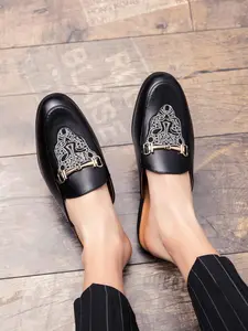 Men's Fashionable Plain Color Slides, Slip on Mules, Casual Comfortable Breathable Slippers for Summer, Lightweight Breathable Slippers for Daily Wear, Boy
