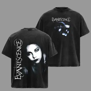 Retro New EVANESCENCE Band Christmas Gift Retro Music Tee, Rock Music Lover Shirt, Vintage Band Shirts Casual Comfort Cotton Fabric Fit Top , Top Men's and Women's Clothing