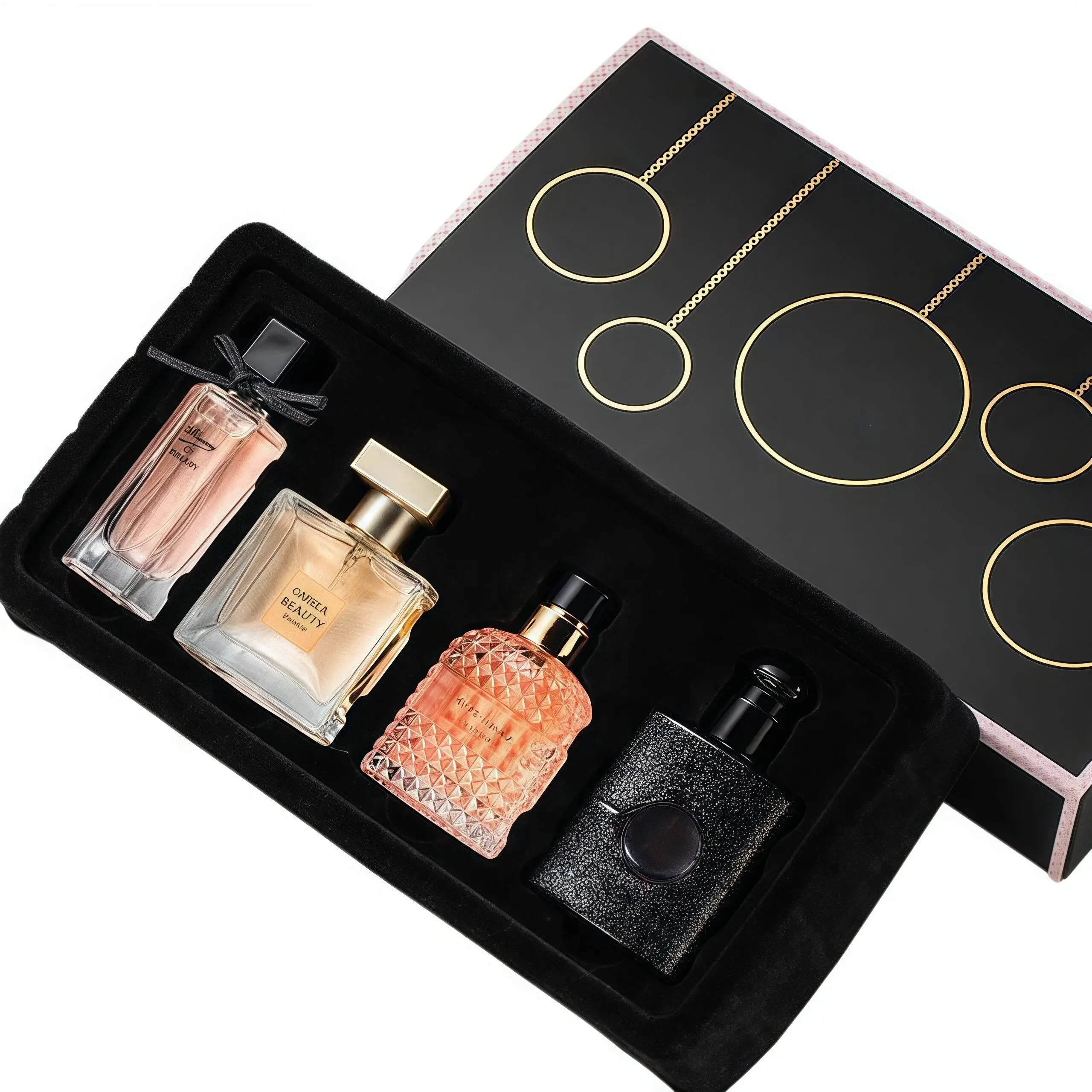 ANGELELVES Women's Long-Lasting Black Opium Fragrance Set (4-Piece) - 30mL + 3x25mL, with Pink Pepper, Orange Blossom, Pear, Coffee & Jasmine, Ideal Birthday/Holiday Gift