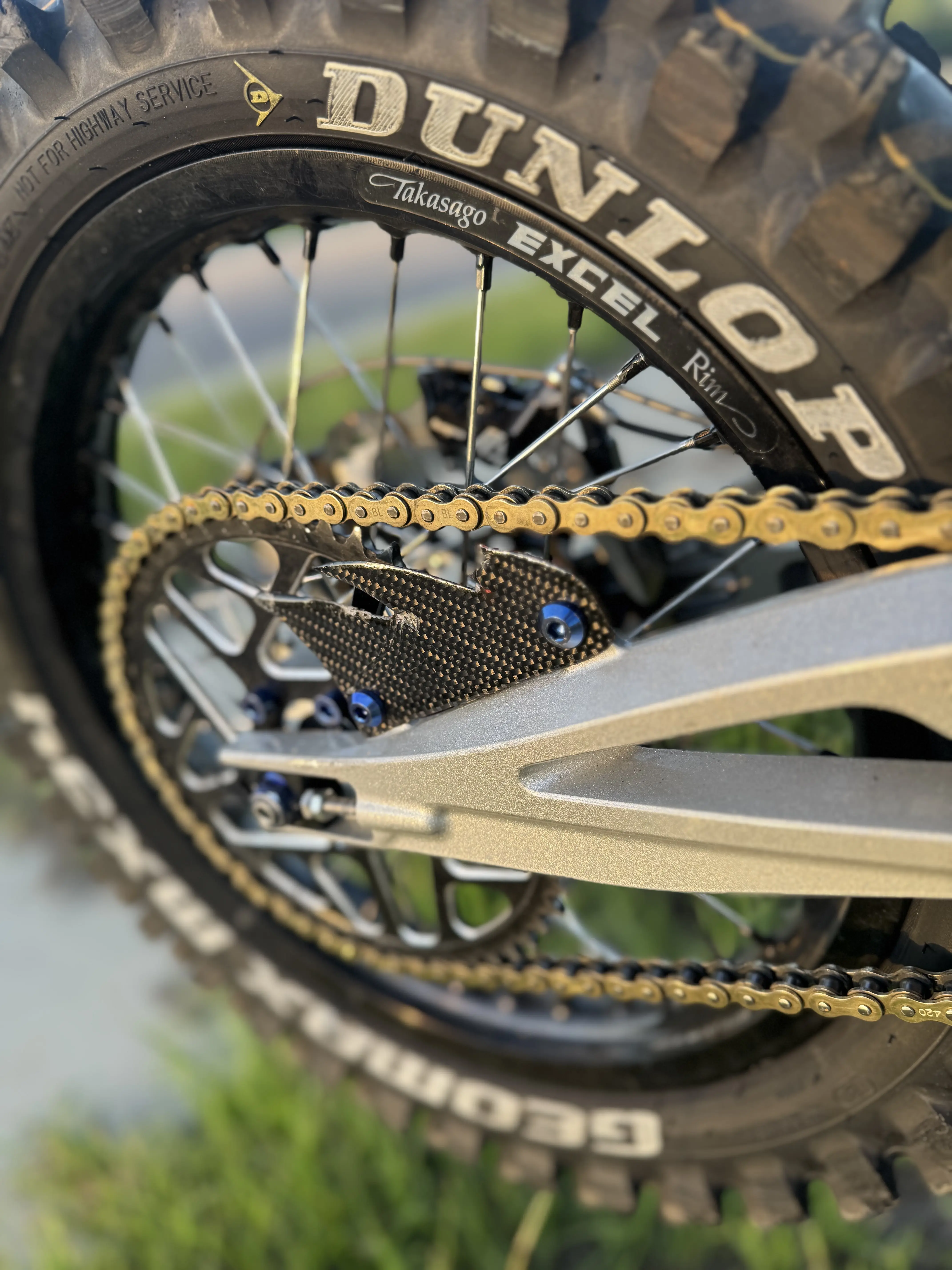 Carbon Surron LBX Flame Chain Guard