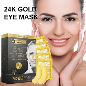 Jaysuing 24k Eye Masks Under Eye Patches for Dark Circles and Fine Lines, Hydrating and Firming Under Eye Treatment, Moisturizing Solution for Revitalized Skin
