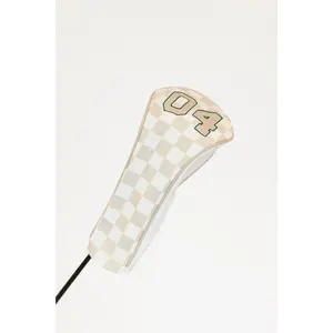 Lavelle Driver Cover - Sand/White Checkered