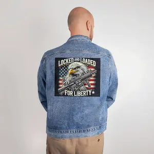 Locked and Loaded For Liberty Men's Denim Jacket