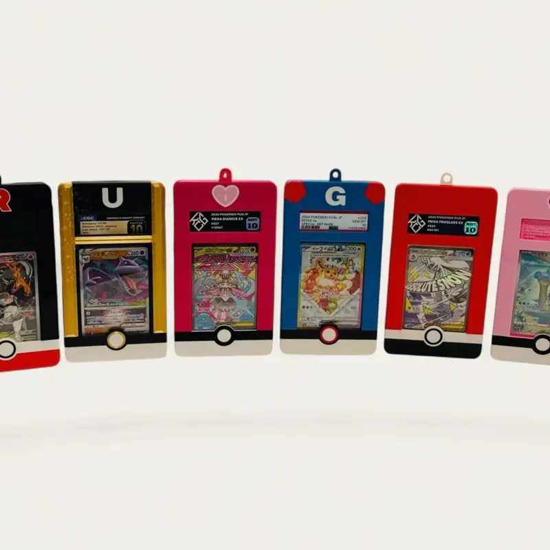 Wacky prints pokemon top loader/ slab protective cases!