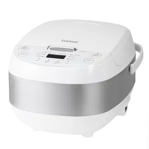 Cuckoo Rice Cooker & Warmer 6 Cup Uncooked / 12 cup Cooked, Smart Fuzzy Logic Nonstick Inner Pot White (CR-0605F)