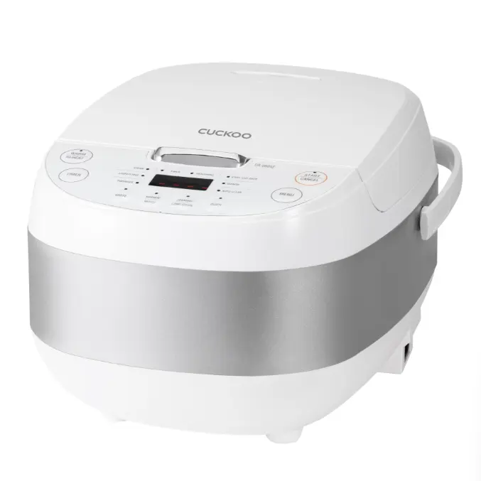 Cuckoo Rice Cooker & Warmer 6 Cup Uncooked / 12 cup Cooked, Smart Fuzzy Logic Nonstick Inner Pot White (CR-0605F)