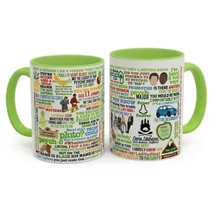 Funny Quote TV Show Ceramic 11 oz or 15 oz Green Coffee Mug, Mug For Fan