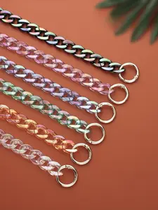 Colorful Phone Chain Bag Strap, DIY Phone Case Accessories, Acrylic Chains for Women, Fashionable All-Season Use, Phone Lanyard