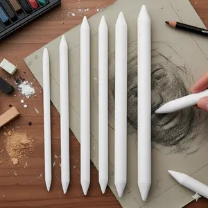 Professional Sketch Blending Stump Set - Anti-Break Cores Smudge-Resistant Paper Roll Pencils, Art Student Blending Tools, Non-Slip Grip Portable Drawing Supplies, Academic Sketching Journal Kit, Multi-Use Fade-Proof Blending Sticks for Artists