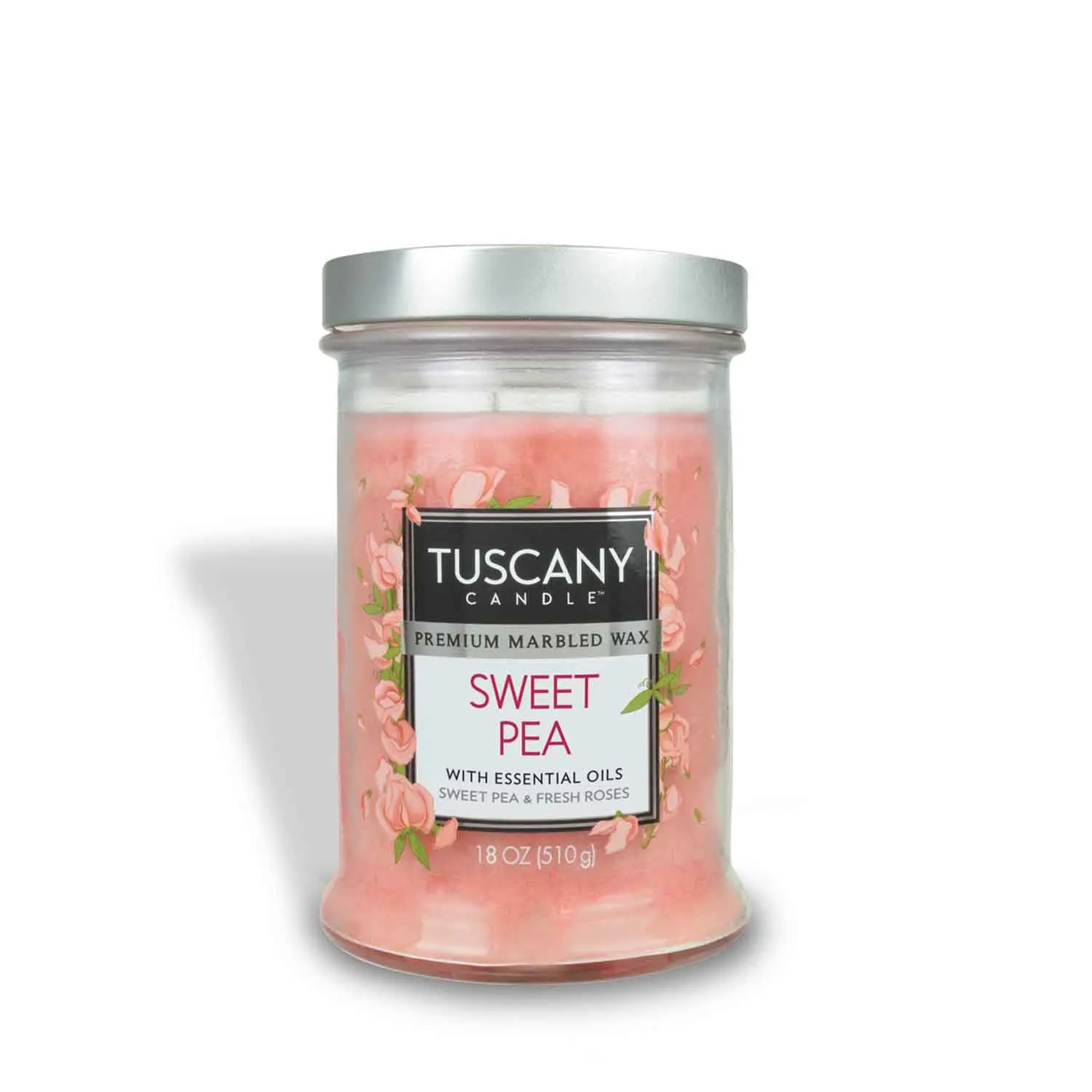 Sweet Pea Long-Lasting Scented Jar Candle (18 oz)