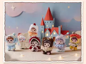 Zoraa Castle Dreamscape Series Vinyl PlushKeychain Blind Box – Cute Collectible Doll, Mysterious Bag Pendant Ornament, Perfect Gift for Girls, Plush Fans & Blind Box Lovers