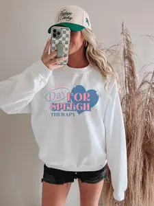 Speech Language Pathologist Shirt, Y2k Retro Crewneck, SLP Graduation Gift, Slp Slpa Gift, Therapist Sweater