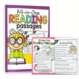Children Learning Reading Workbook, Cvc Words & Phonics, Kindergarten First Grade Home Education, Colorful Illustrations, Durable Paper