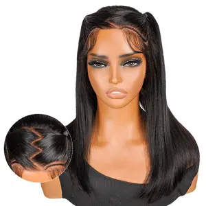 Supernova Pre-styled Straight 13x4 Ready To Go  Lace Front Bob Wig Human Hair Wig With Baby Hair Pre Plucked Beginners Glueless Bob Wig