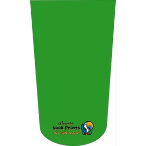 Amputee Sock "green", Prosthetic Limb Sock, 3ply Stump Sock