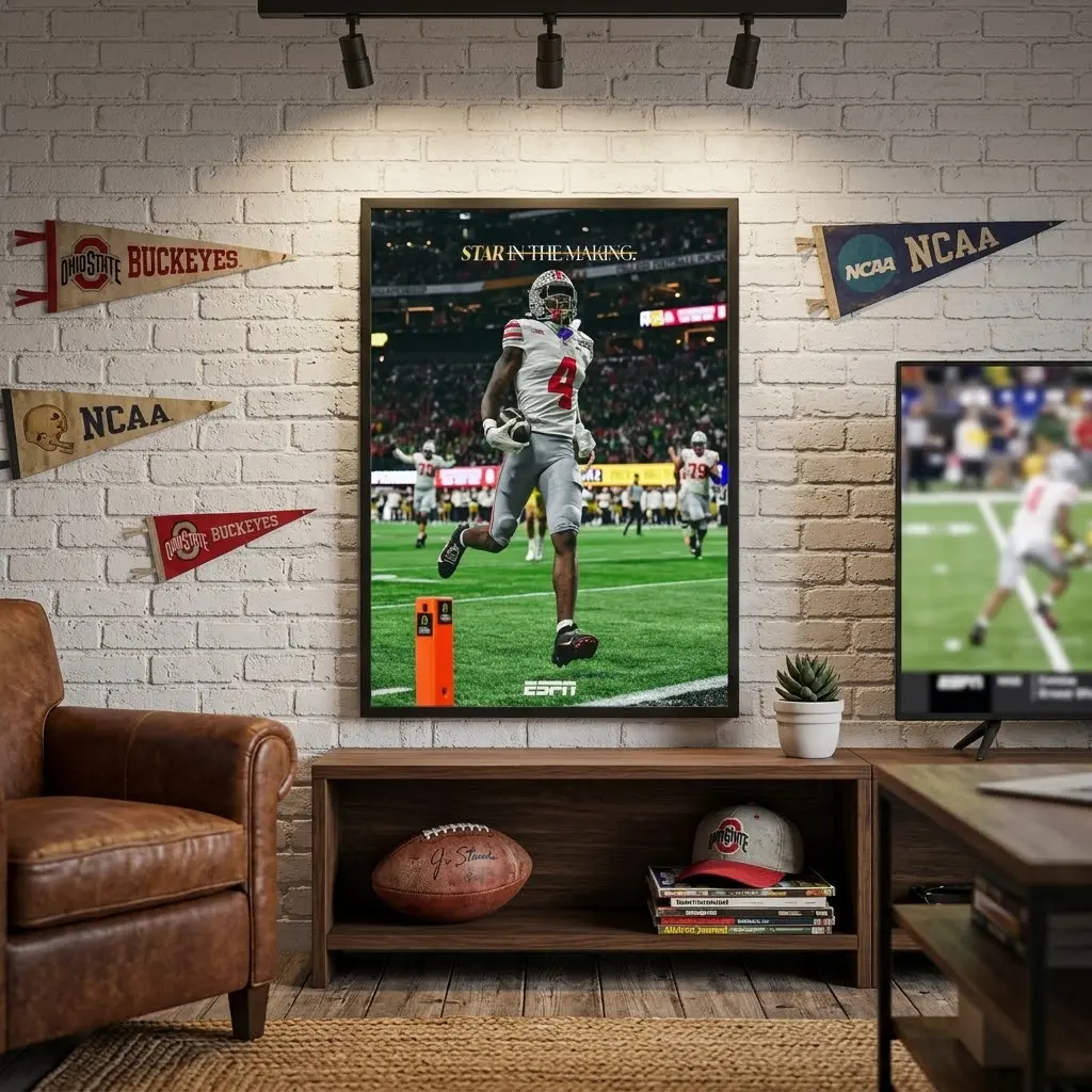 Ohio State Buckeyes "Star in the Making" Poster - College Football Wall Art