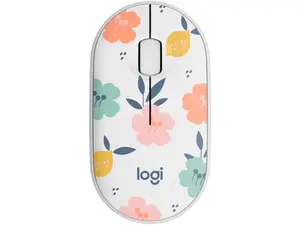 Logitech M340 Wireless Mouse with Limited Edition Prints, USB Receiver and Silent Clicks, Portable Wireless Mouse for Laptop, PC, Windows, Chrome, Surface, Floral Bouquet