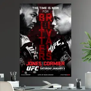UFC 182 Jon Jones Vs Daniel Cormier Bitter Rivals Light Heavyweight Championship Title Fight Poster