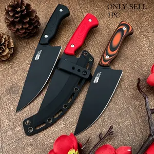 New Arrival: High-Hardness Fixed-Blade Knife with Sheath, 9Cr13Mov Blade, G10 Handle—Portable Jungle Survival Outdoor Knife, EDC, Adventure, Hiking, Fishing, Camping, and Cutting Tool, Camping Knives